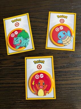 Target x Pokemon Limited Edition Pins Complete Set Of 3 NEW